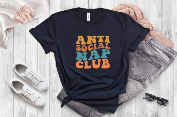 Anti Social Nap Wavy Retro Svg T-shirt Graphics Review