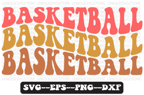 Basketball Wavy Retro Svg Design Review