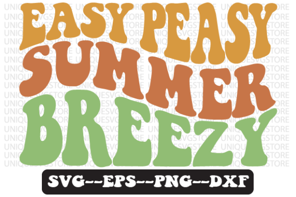 Easy Peasy Summer Breezy Retro Svg Graphics for Crafts
