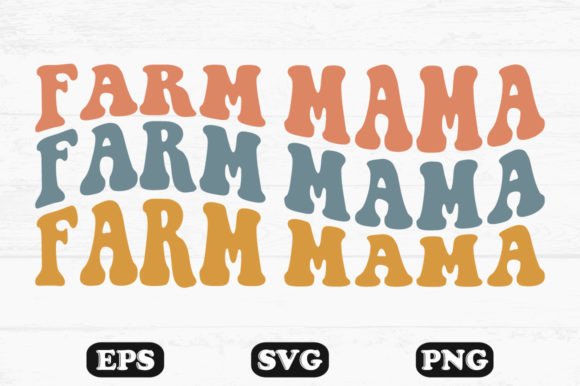 Farm Mama Retro Wavy T-shirt Design: A Graphics & Crafts Review