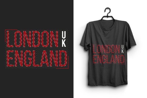 London England Typograhy T-shirt Design for Graphics and T-Shirt Designs