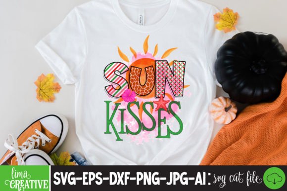 Sun Kises Sublimation PNG: A Graphic Design Asset for T-Shirt Designs