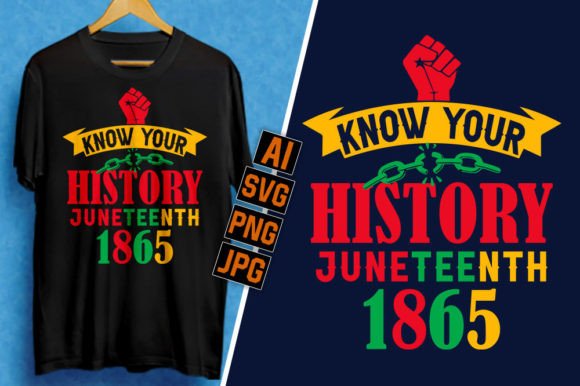 Trendy Juneteenth T-shirt Design 04: Premium Graphics for Local Branding
